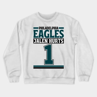 Philadelphia Eagles Jalen Hurts 1 American Football Edition 3 Crewneck Sweatshirt